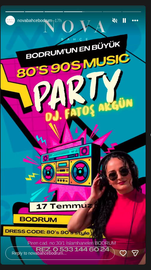 Fatoş Akgün — 80'ler & 90'lar Party Etkinlik afişi
