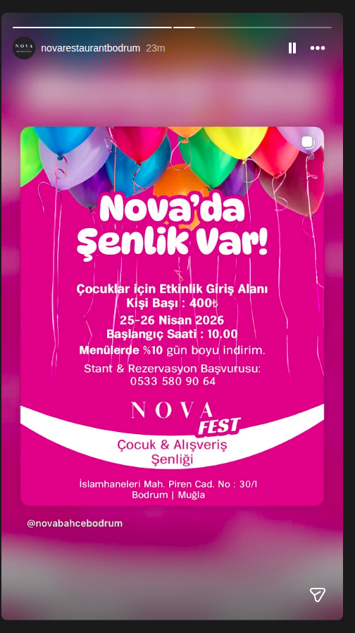 Nova Fest — Çocuk & Alışveriş Şenliği Etkinlik afişi