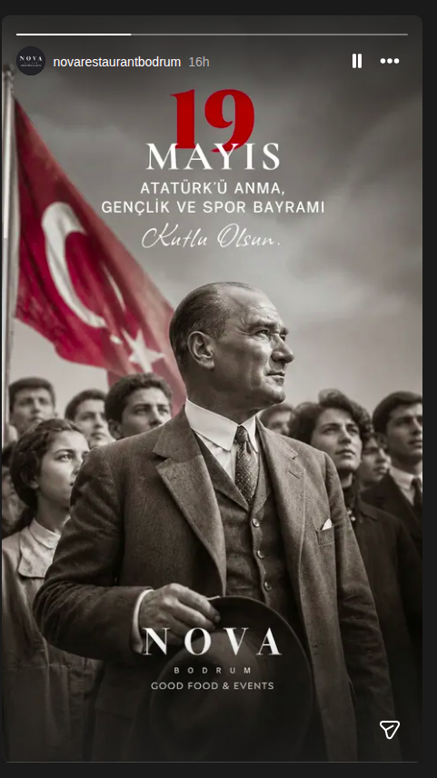 Atatürk'ü Anma, Gençlik ve Spor Bayramı Etkinlik afişi