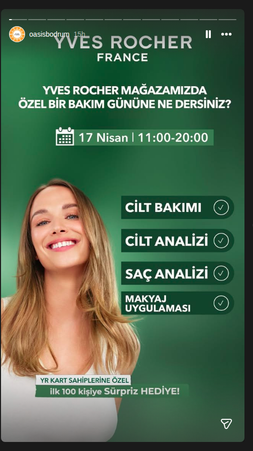 Yves Rocher Bakım Günü Etkinlik afişi