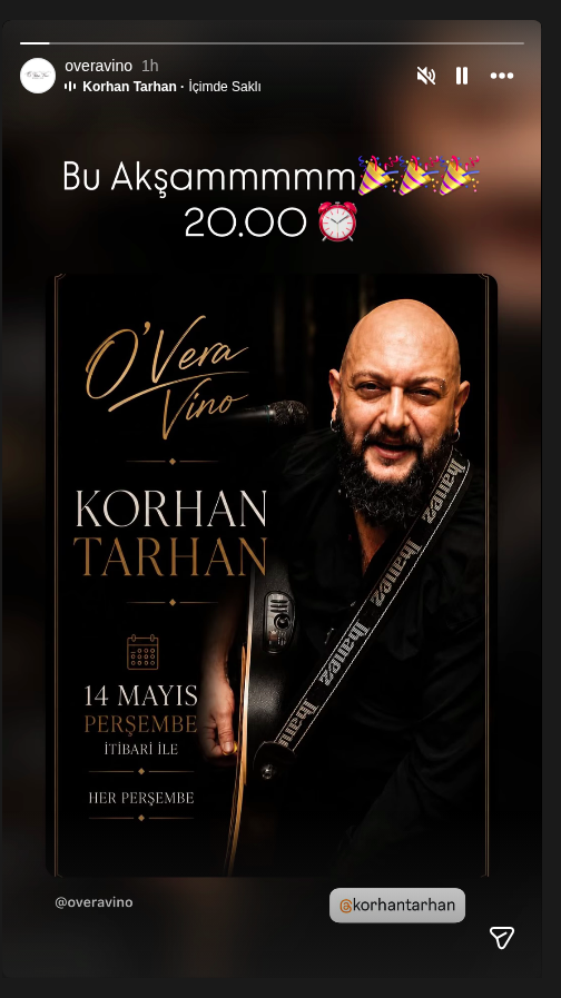 Korhan Tarhan - İçimde Saklı Etkinlik afişi