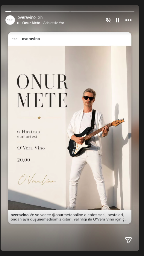 Onur Mete Etkinlik afişi
