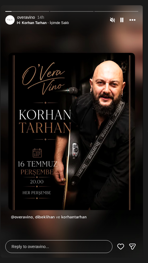 Korhan Tarhan Etkinlik afişi