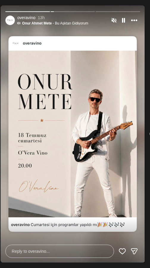 Onur Mete Live Etkinlik afişi