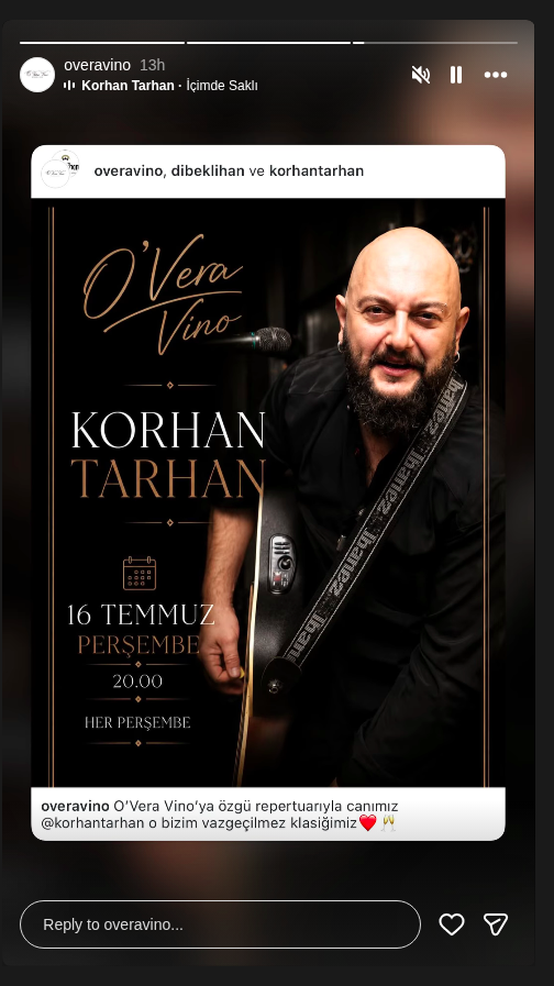 Korhan Tarhan Etkinlik afişi