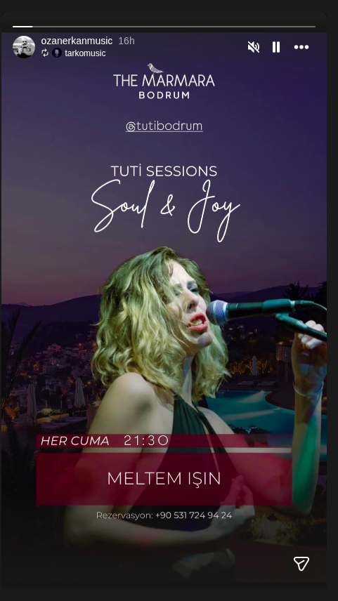 Meltem Işın — Tuti Sessions Etkinlik afişi