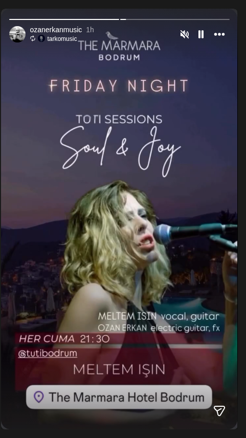 Meltem Işın — Toti Sessions Etkinlik afişi