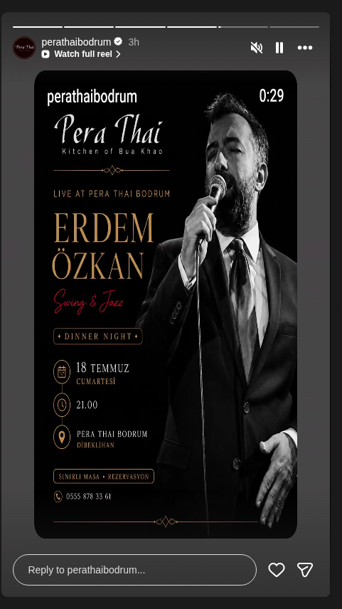 Erdem Özkan – Jazz Dinner Etkinlik afişi