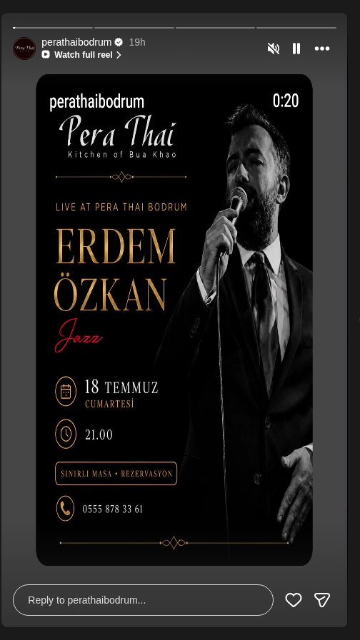Erdem Özkan – Jazz Dinner Etkinlik afişi