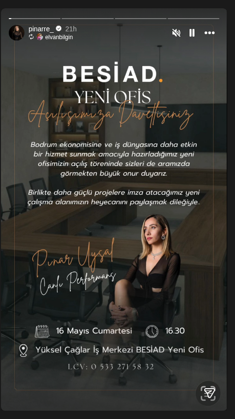 BESİAD Yeni Ofis Açılışı — Pınar Uysal Etkinlik afişi