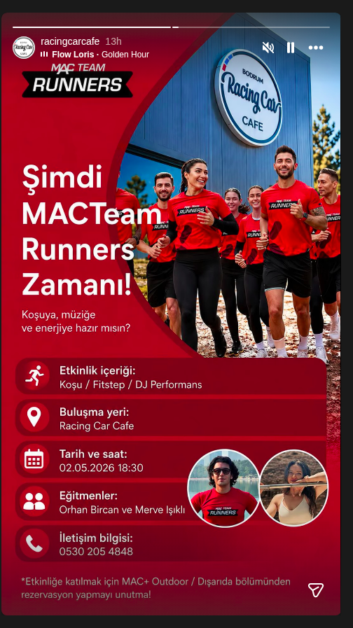 MAC Team Runners — Koşu & Fitstep Etkinlik afişi