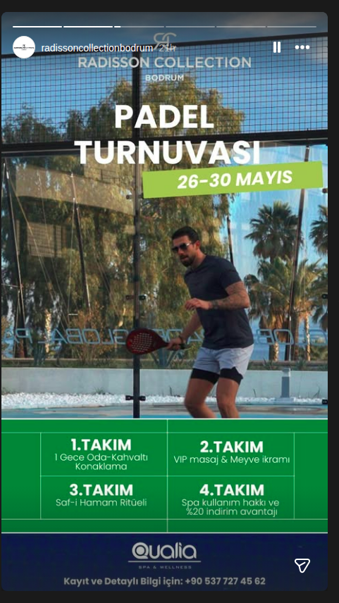 Padel Turnuvası Etkinlik afişi
