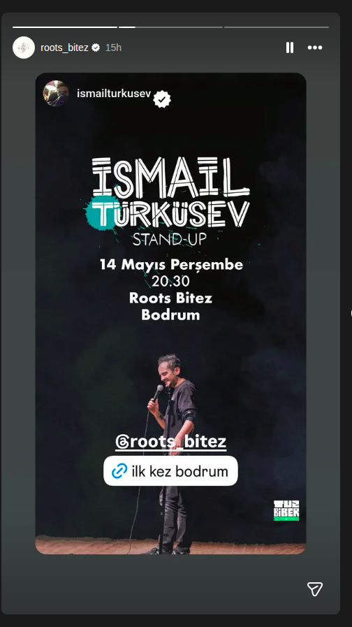 İsmail Türküsev Stand-Up Etkinlik afişi