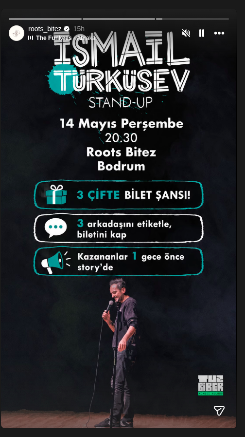 İsmail Türküsev Stand-Up Etkinlik afişi