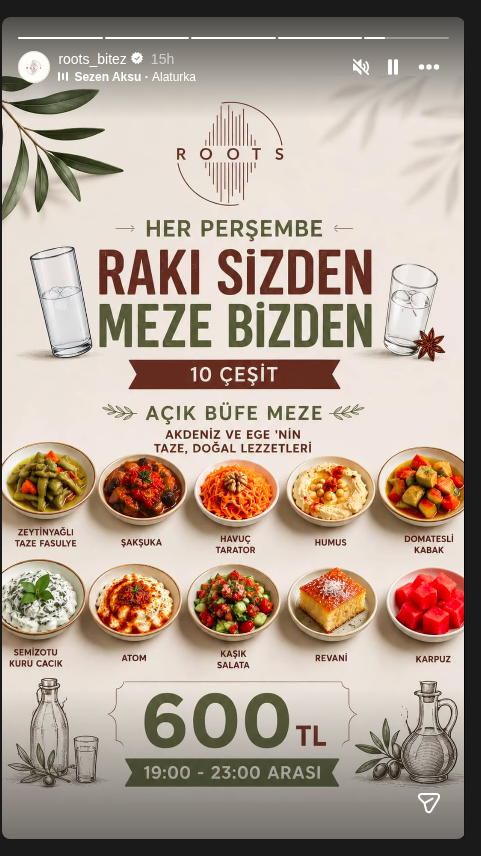 Rakı Sizden Meze Bizden Etkinlik afişi