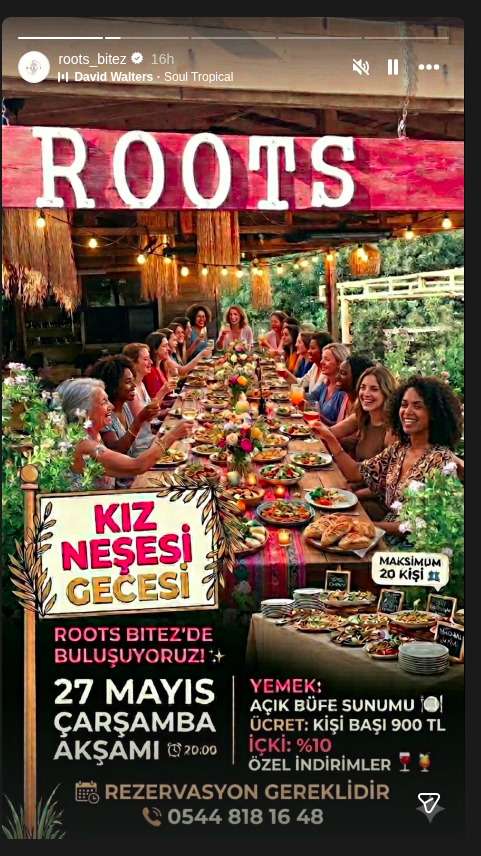 Kız Neşesi Gecesi Etkinlik afişi