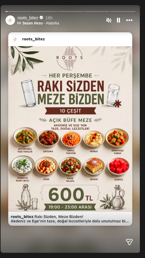 Rakı Sizden, Meze Bizden Etkinlik afişi