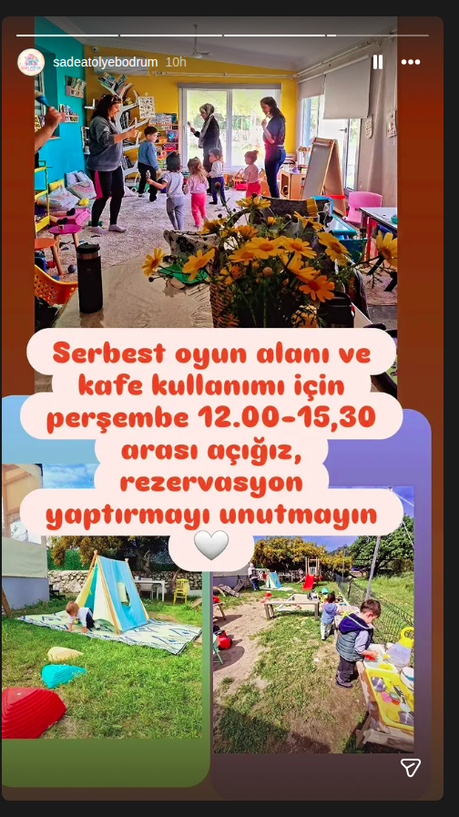 Serbest Oyun Alanı ve Kafe Kullanımı Etkinlik afişi