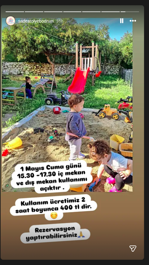 Oyun Alanı Kullanımı Etkinlik afişi