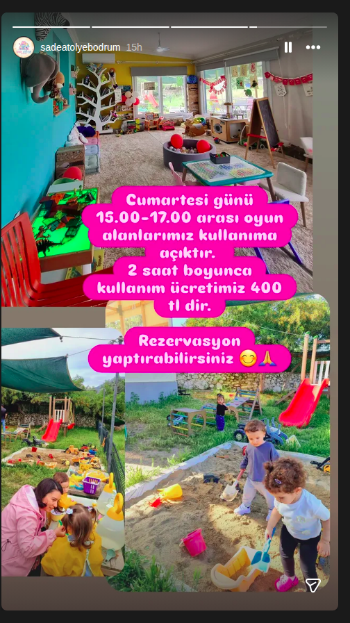 Oyun Alanı Kullanımı Etkinlik afişi
