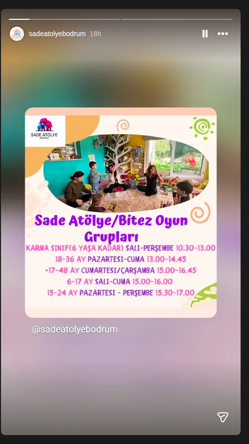 Oyun Grubu Etkinlik afişi