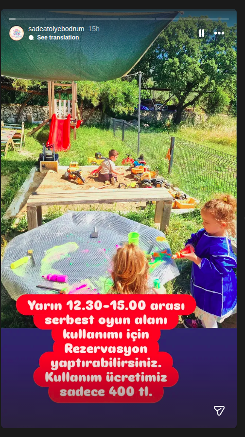 Serbest Oyun Alanı Kullanımı Etkinlik afişi