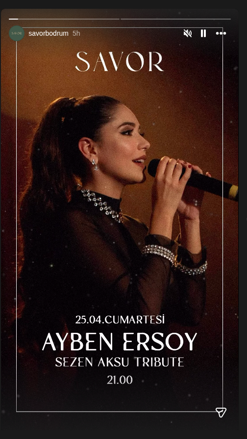 Ayben Ersoy — Sezen Aksu Tribute Etkinlik afişi