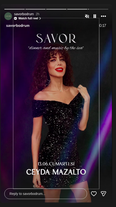 Ceyda Mazalto - Konser Etkinlik afişi