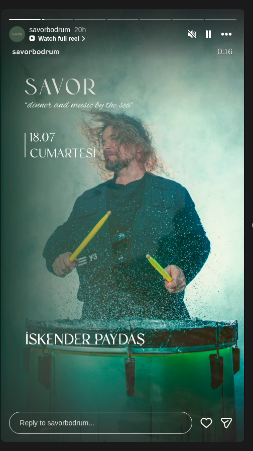 İskender Paydaş — Savor Temmuz Sahnesi Etkinlik afişi