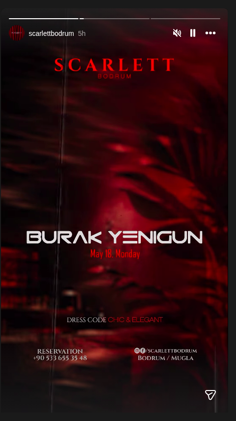 Burak Yenigün Etkinlik afişi