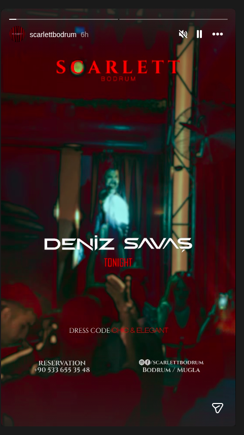 Deniz Savaş Etkinlik afişi