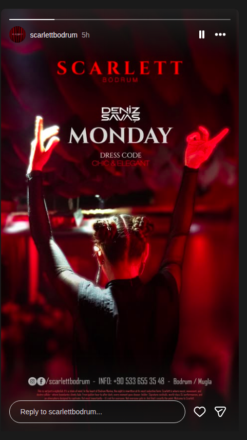 Deniz Savaş — Monday Dress Code Etkinlik afişi