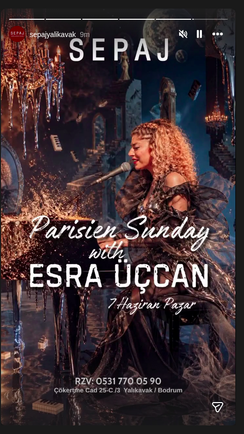 Parisien Sunday — Esra Üçcan Постер события