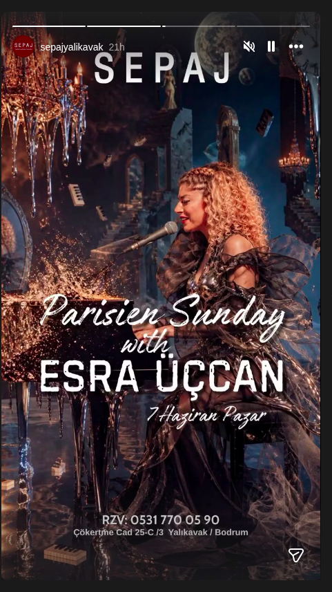 Parisien Sunday — Esra Uçcan Etkinlik afişi