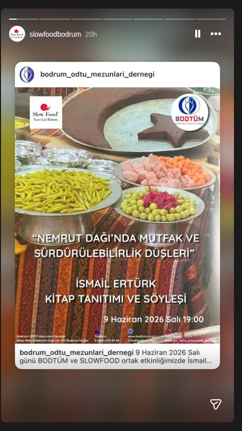 İsmail Ertürk — "Nemrut Dağı'nda Mutfak ve Sürdürülebilirlik Düşleri" Söyleşi Etkinlik afişi