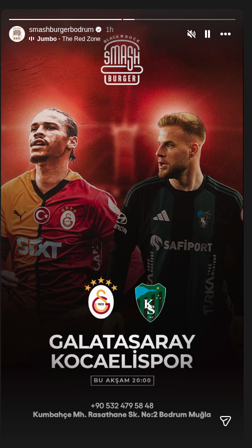 Galatasaray - Kocaelispor (Maç Gösterimi) Etkinlik afişi