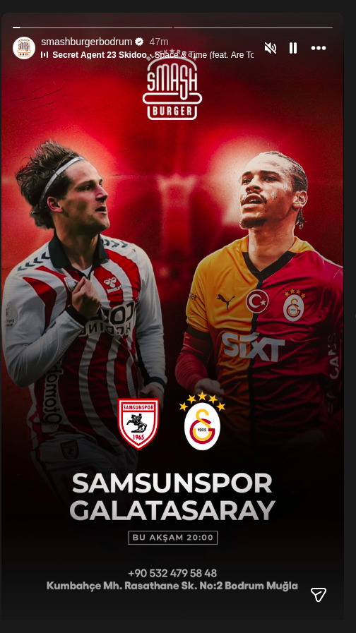 Samsunspor - Galatasaray Maç İzleme Etkinlik afişi