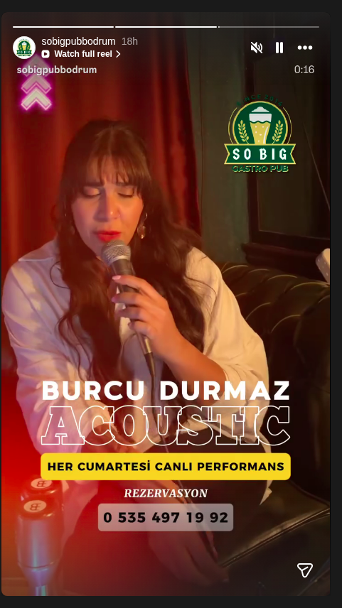 Burcu Durmaz — Akustik Performans Etkinlik afişi