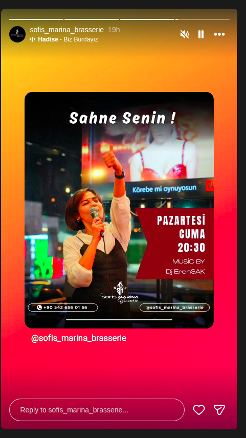 ErenSAK — Sahne Senin Etkinlik afişi