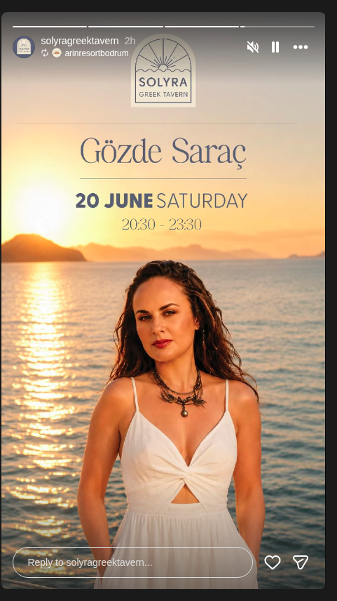 Gözde Saraç - Canlı Müzik Etkinlik afişi
