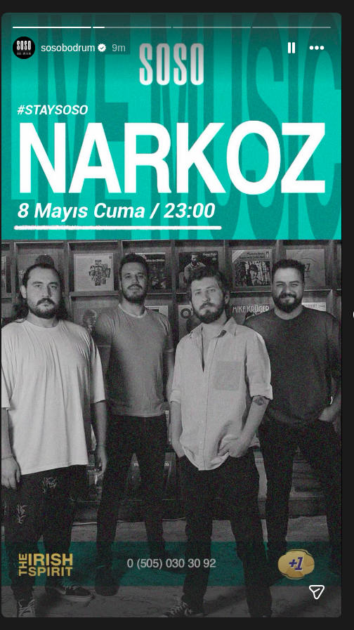 Narkoz Etkinlik afişi