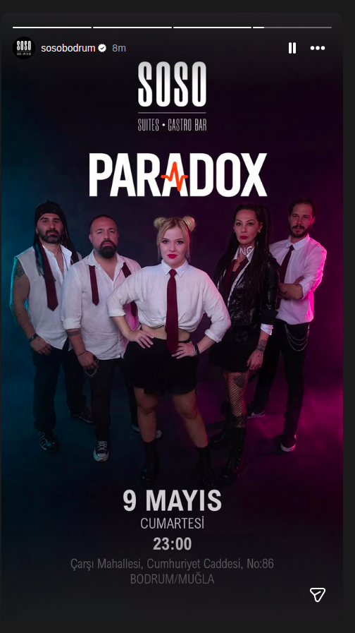 Paradox Etkinlik afişi