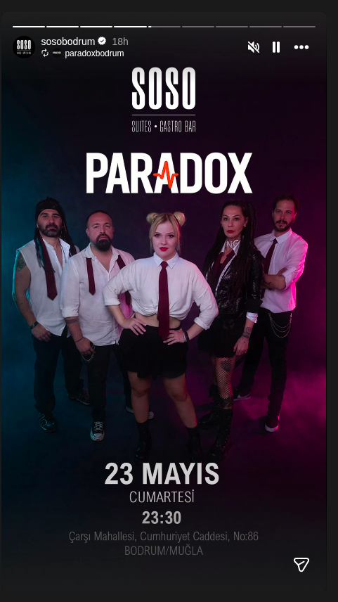 Paradox Etkinlik afişi