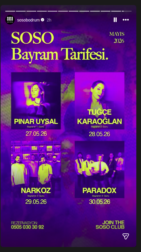Narkoz — Soso Bayram Tarifesi Etkinlik afişi