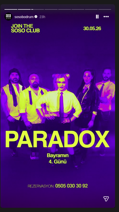 Paradox Etkinlik afişi