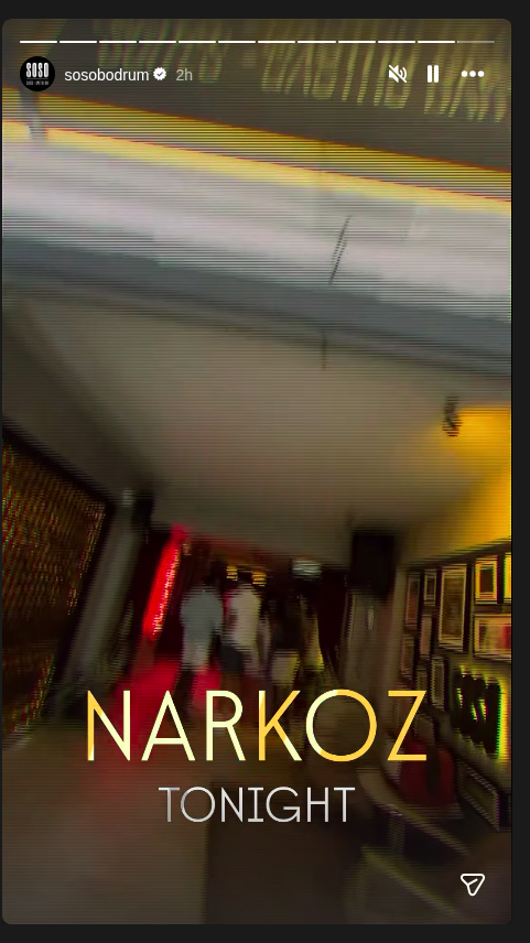 Narkoz — Soso Bodrum Etkinlik afişi