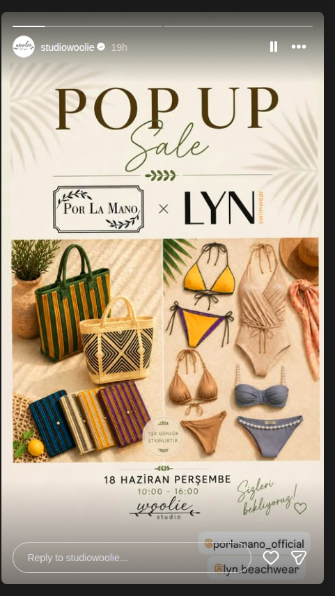 Pop Up Sale — Por La Mano x Lyn Etkinlik afişi