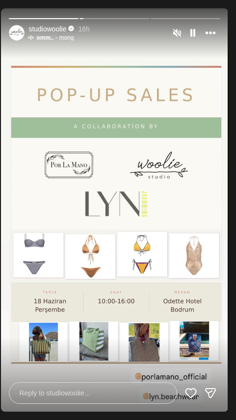 Pop-Up Satış Etkinlik afişi
