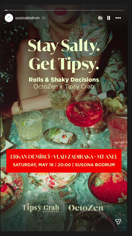 Tipsy Crab - OctoZen Etkinlik afişi