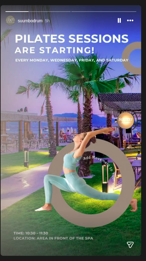 Pilates Seansları Etkinlik afişi